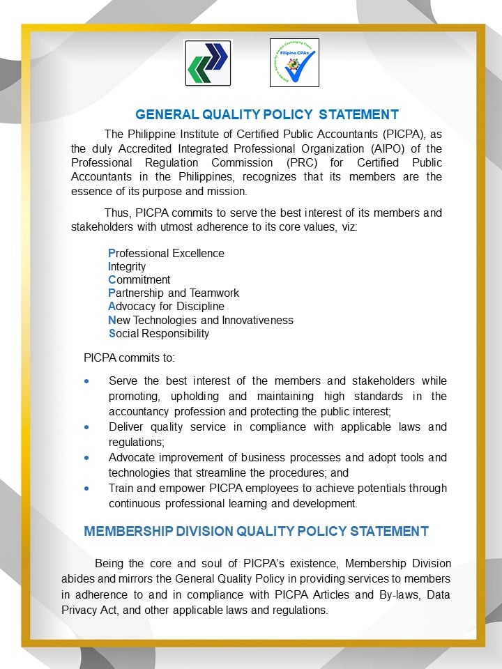 PICPA-Quality-Policy-Statement